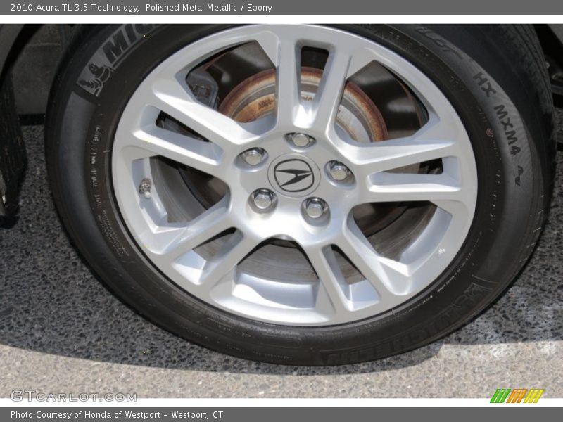 Polished Metal Metallic / Ebony 2010 Acura TL 3.5 Technology