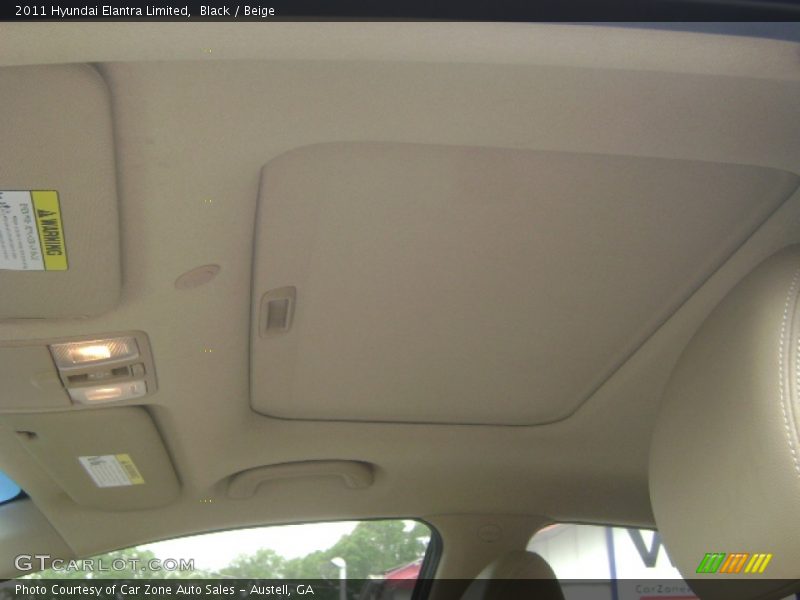 Black / Beige 2011 Hyundai Elantra Limited