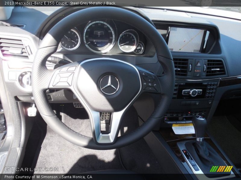 Steel Grey Metallic / Black 2013 Mercedes-Benz E 350 Coupe