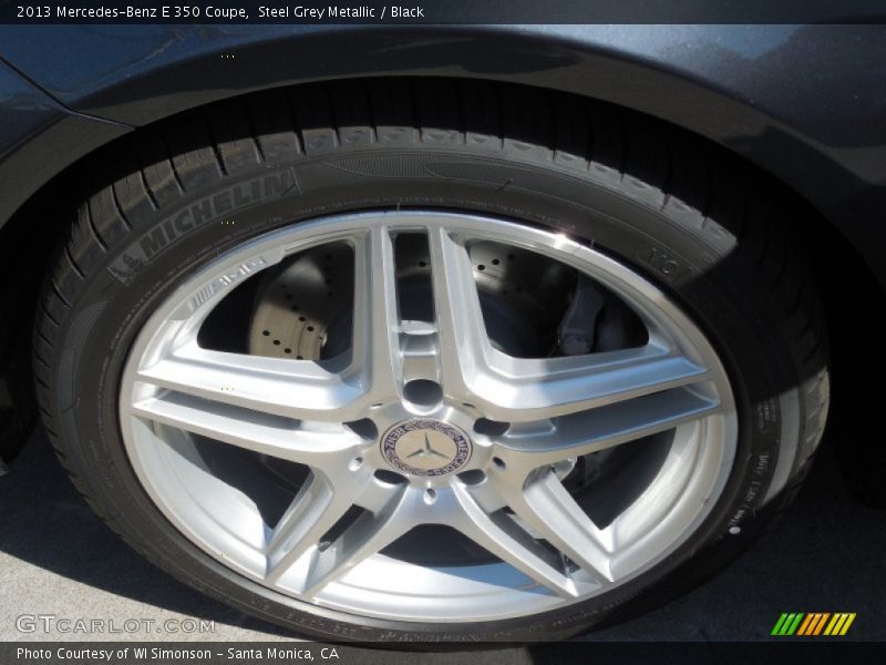 Steel Grey Metallic / Black 2013 Mercedes-Benz E 350 Coupe