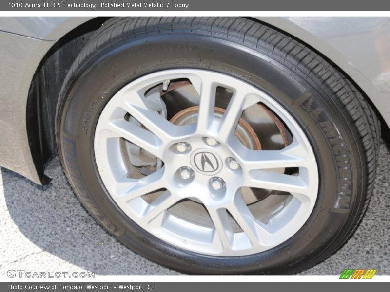 Polished Metal Metallic / Ebony 2010 Acura TL 3.5 Technology