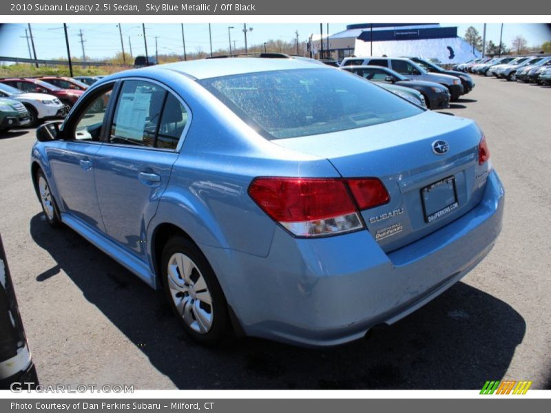 Sky Blue Metallic / Off Black 2010 Subaru Legacy 2.5i Sedan