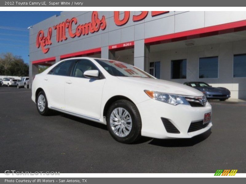 Super White / Ivory 2012 Toyota Camry LE
