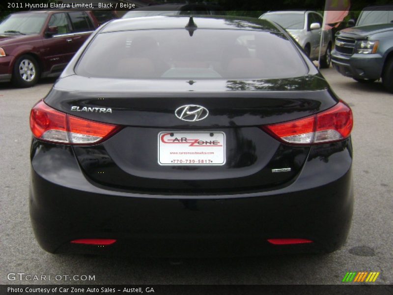 Black / Beige 2011 Hyundai Elantra Limited