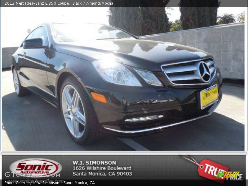 Black / Almond/Mocha 2013 Mercedes-Benz E 350 Coupe
