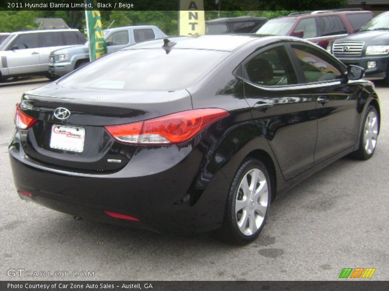 Black / Beige 2011 Hyundai Elantra Limited