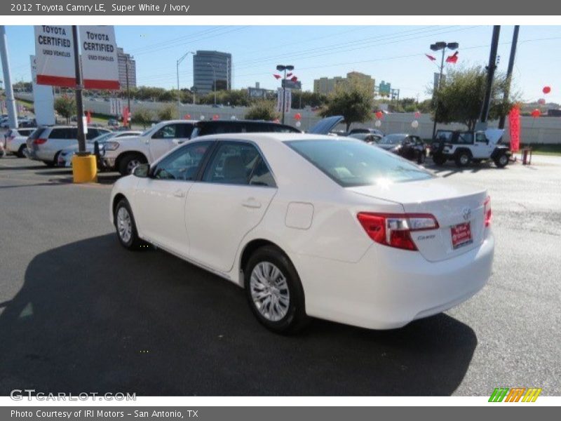 Super White / Ivory 2012 Toyota Camry LE