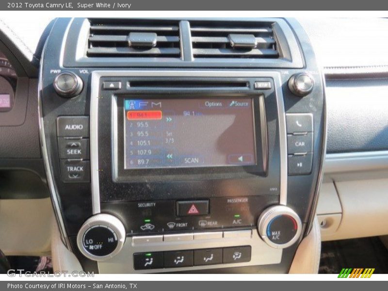 Super White / Ivory 2012 Toyota Camry LE