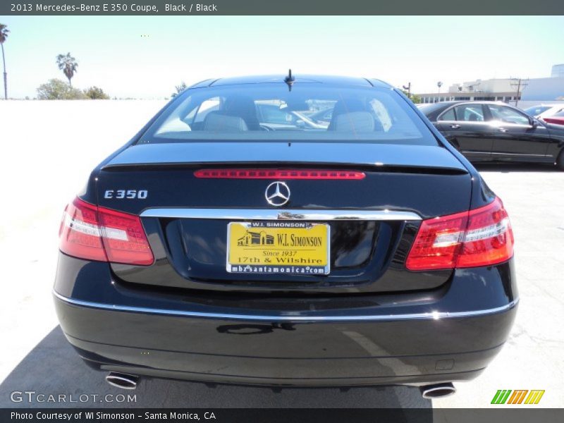 Black / Black 2013 Mercedes-Benz E 350 Coupe