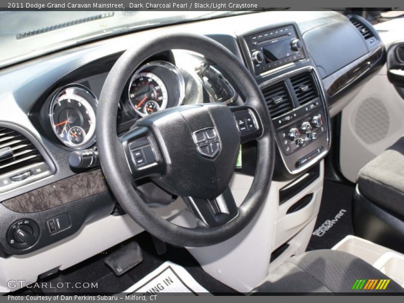 Dark Charcoal Pearl / Black/Light Graystone 2011 Dodge Grand Caravan Mainstreet