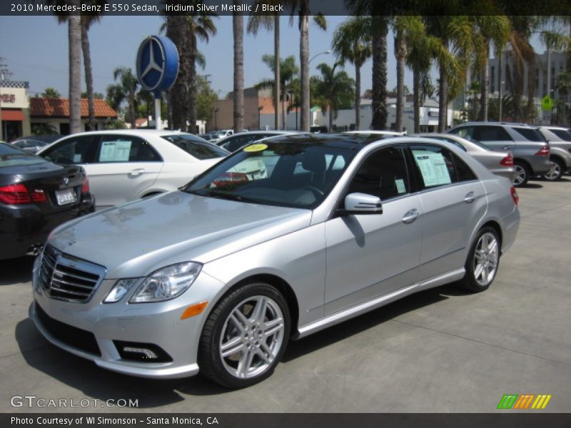 Iridium Silver Metallic / Black 2010 Mercedes-Benz E 550 Sedan