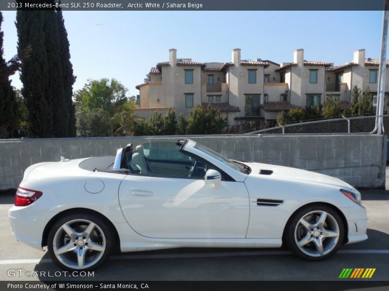 Arctic White / Sahara Beige 2013 Mercedes-Benz SLK 250 Roadster