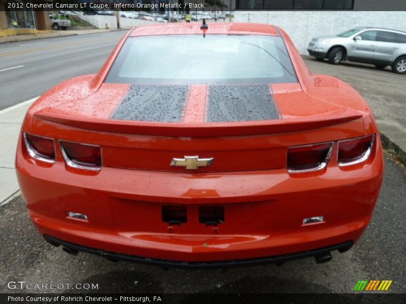 Inferno Orange Metallic / Black 2012 Chevrolet Camaro LT Coupe