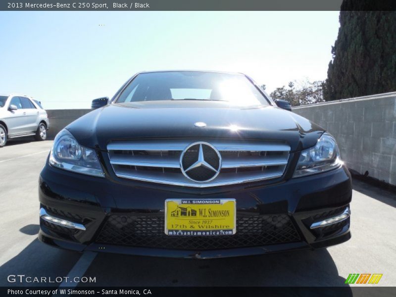 Black / Black 2013 Mercedes-Benz C 250 Sport
