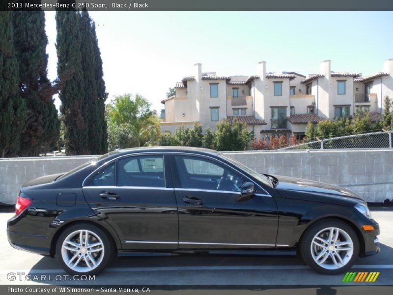 Black / Black 2013 Mercedes-Benz C 250 Sport