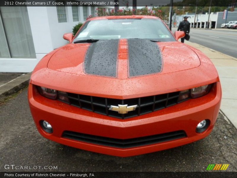 Inferno Orange Metallic / Black 2012 Chevrolet Camaro LT Coupe