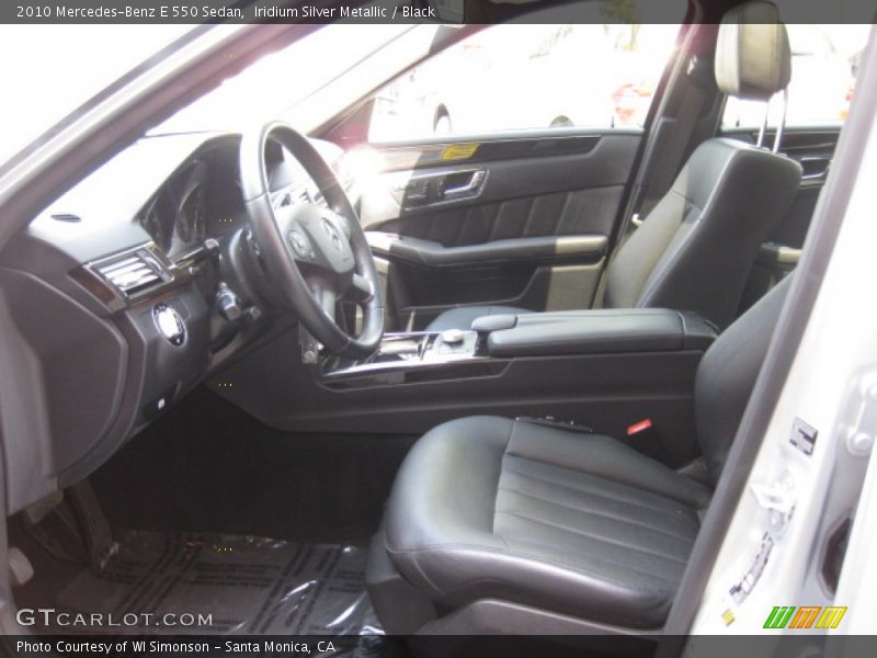 Iridium Silver Metallic / Black 2010 Mercedes-Benz E 550 Sedan