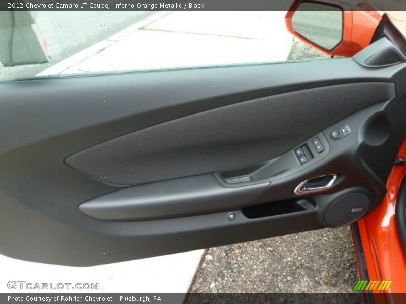 Inferno Orange Metallic / Black 2012 Chevrolet Camaro LT Coupe