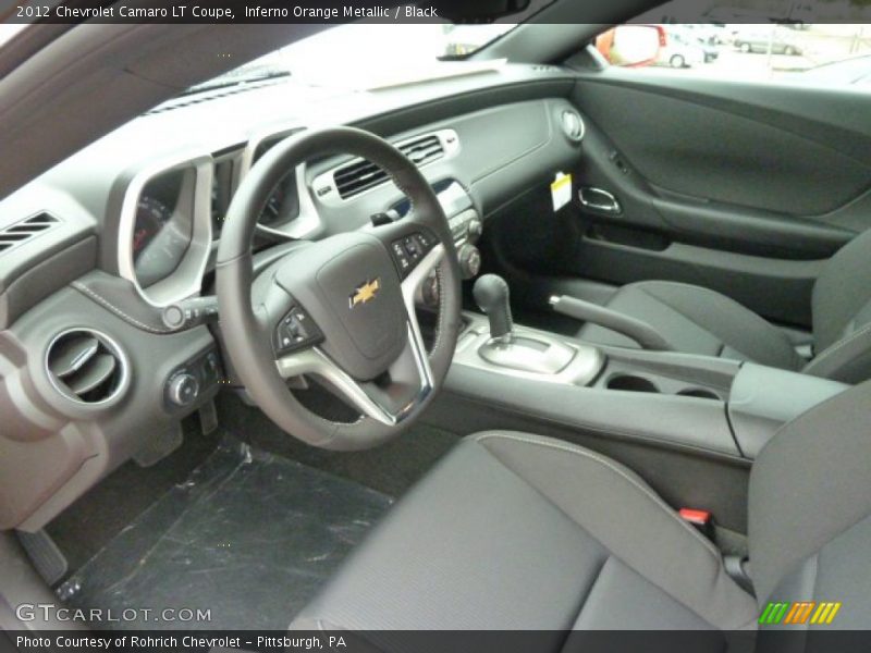 Inferno Orange Metallic / Black 2012 Chevrolet Camaro LT Coupe