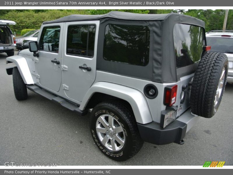Bright Silver Metallic / Black/Dark Olive 2011 Jeep Wrangler Unlimited Sahara 70th Anniversary 4x4