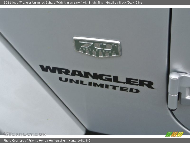 Bright Silver Metallic / Black/Dark Olive 2011 Jeep Wrangler Unlimited Sahara 70th Anniversary 4x4