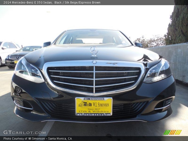 Black / Silk Beige/Espresso Brown 2014 Mercedes-Benz E 350 Sedan