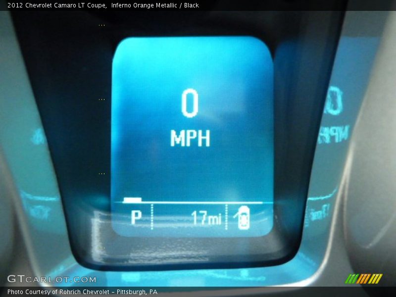 Inferno Orange Metallic / Black 2012 Chevrolet Camaro LT Coupe