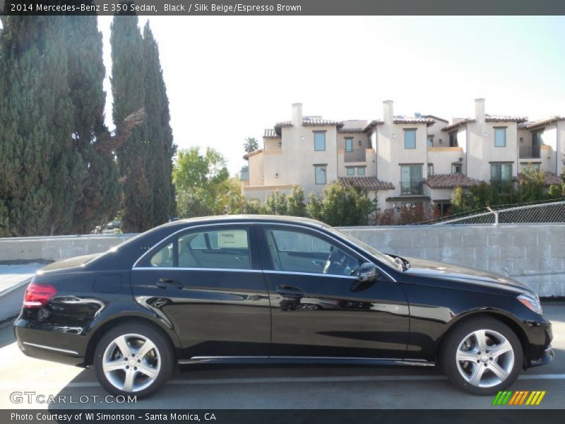 Black / Silk Beige/Espresso Brown 2014 Mercedes-Benz E 350 Sedan