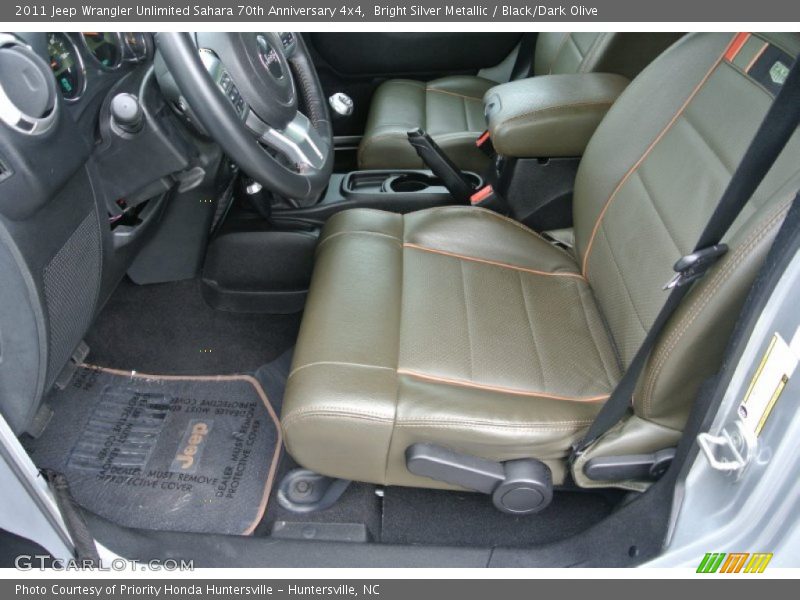 Bright Silver Metallic / Black/Dark Olive 2011 Jeep Wrangler Unlimited Sahara 70th Anniversary 4x4