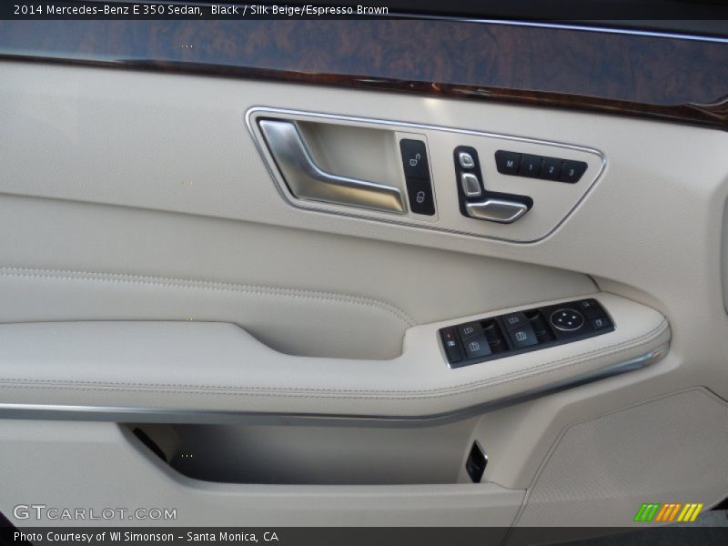 Black / Silk Beige/Espresso Brown 2014 Mercedes-Benz E 350 Sedan