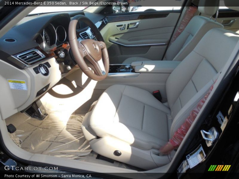 Black / Silk Beige/Espresso Brown 2014 Mercedes-Benz E 350 Sedan