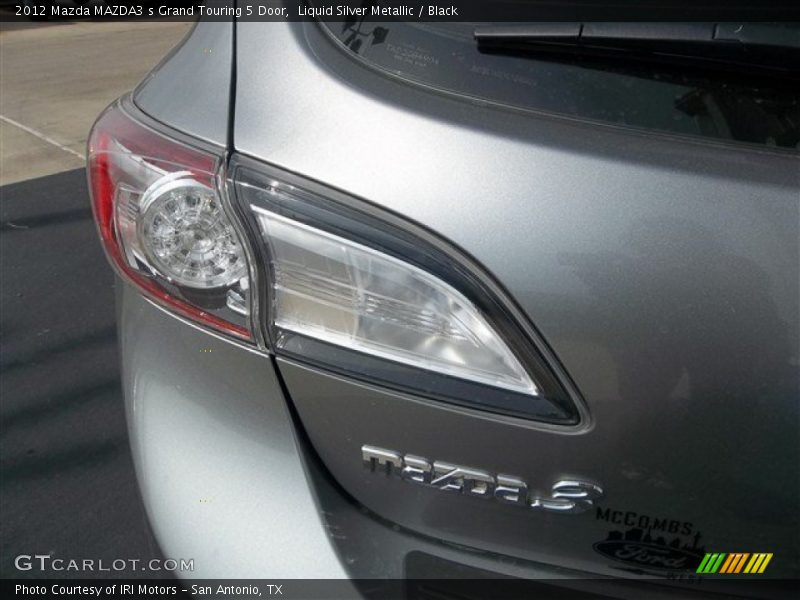 Liquid Silver Metallic / Black 2012 Mazda MAZDA3 s Grand Touring 5 Door