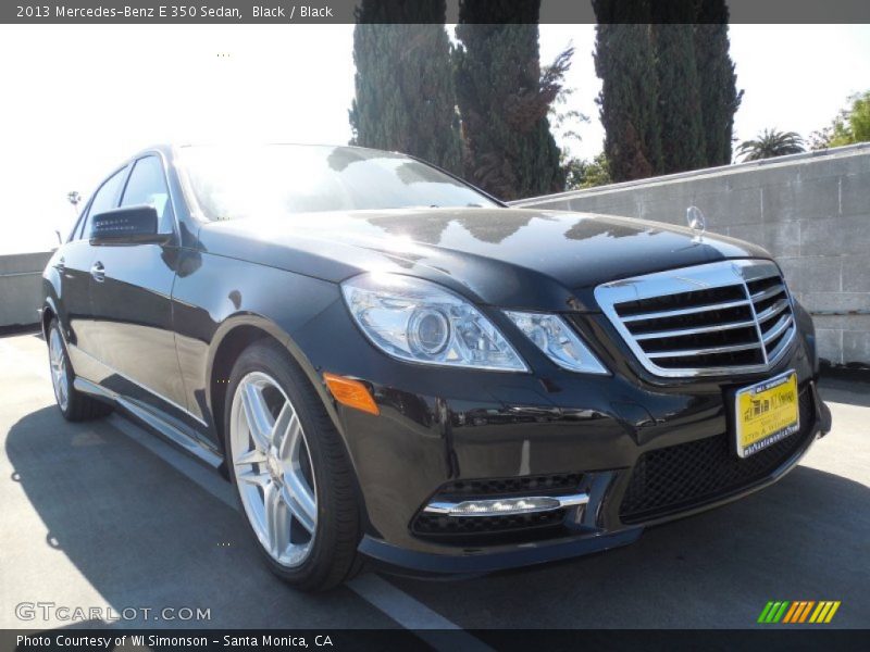 Black / Black 2013 Mercedes-Benz E 350 Sedan