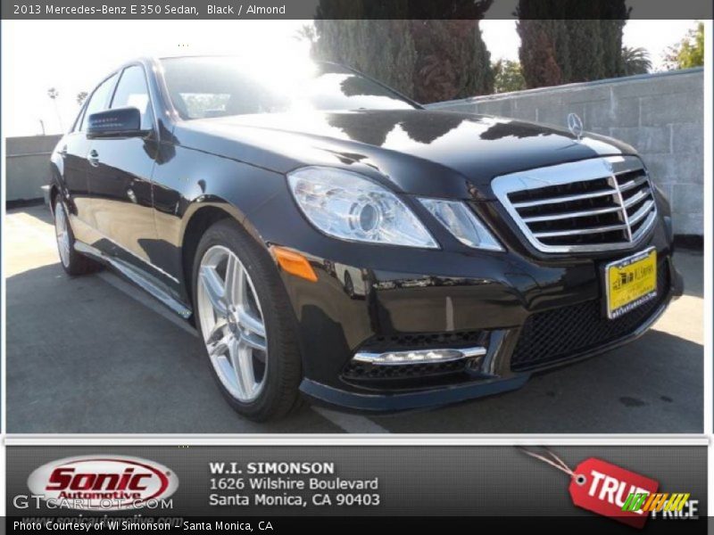 Black / Almond 2013 Mercedes-Benz E 350 Sedan