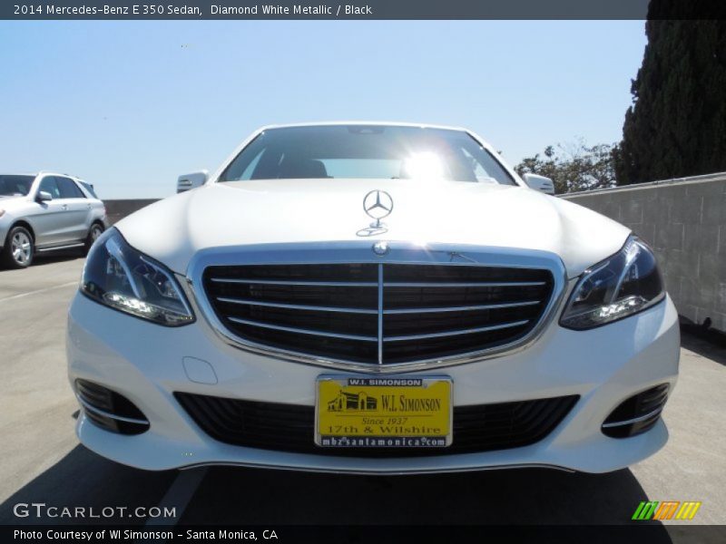 Diamond White Metallic / Black 2014 Mercedes-Benz E 350 Sedan