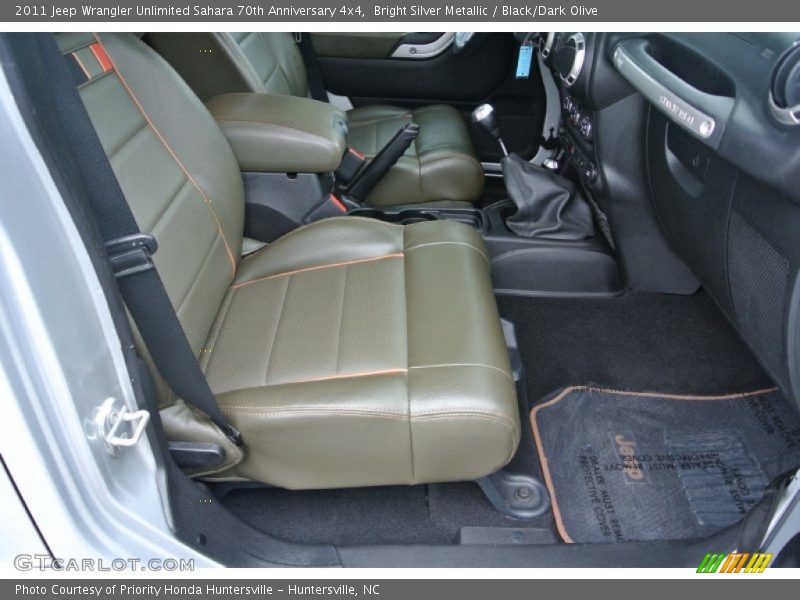 Bright Silver Metallic / Black/Dark Olive 2011 Jeep Wrangler Unlimited Sahara 70th Anniversary 4x4