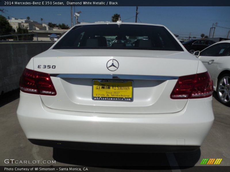 Diamond White Metallic / Black 2014 Mercedes-Benz E 350 Sedan