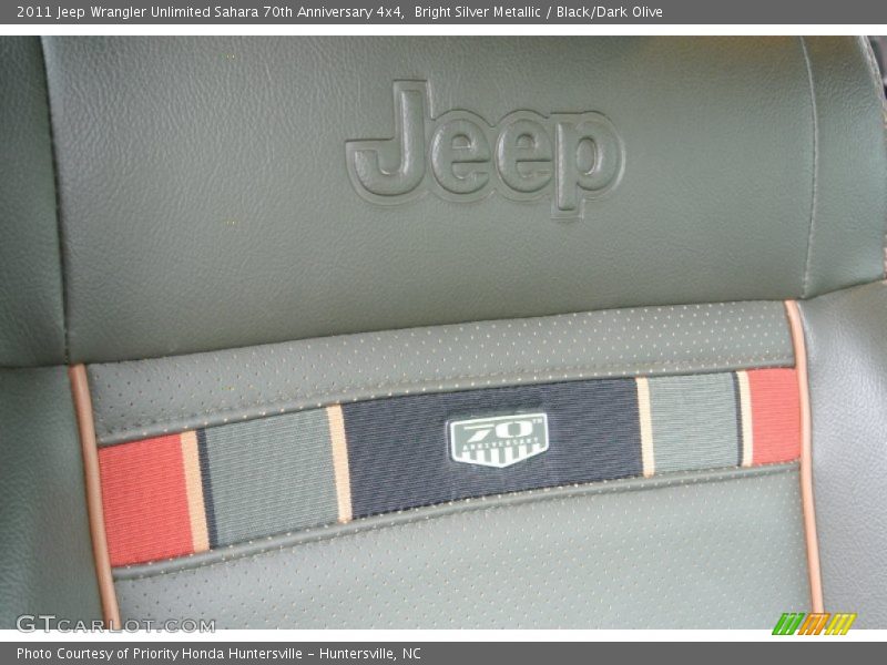 Bright Silver Metallic / Black/Dark Olive 2011 Jeep Wrangler Unlimited Sahara 70th Anniversary 4x4
