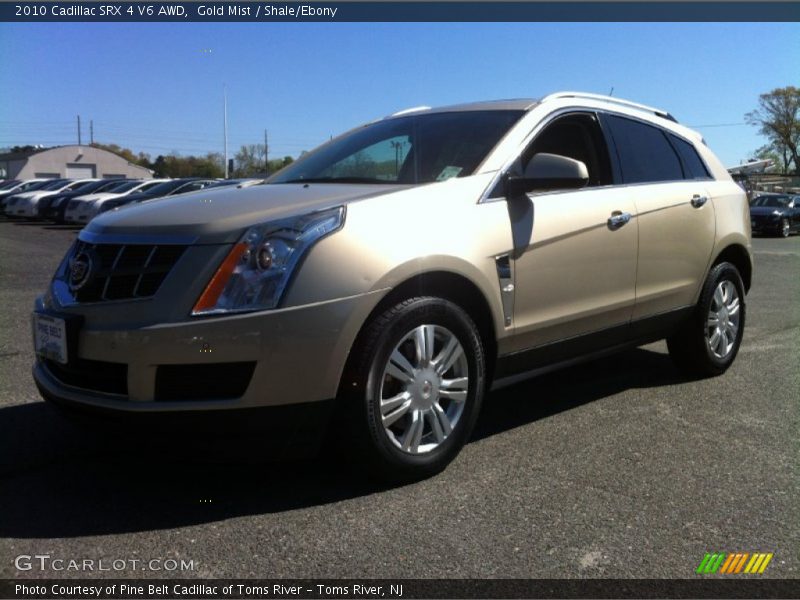 Gold Mist / Shale/Ebony 2010 Cadillac SRX 4 V6 AWD