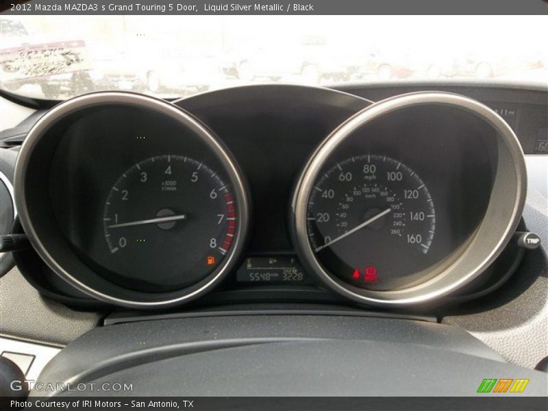 Liquid Silver Metallic / Black 2012 Mazda MAZDA3 s Grand Touring 5 Door