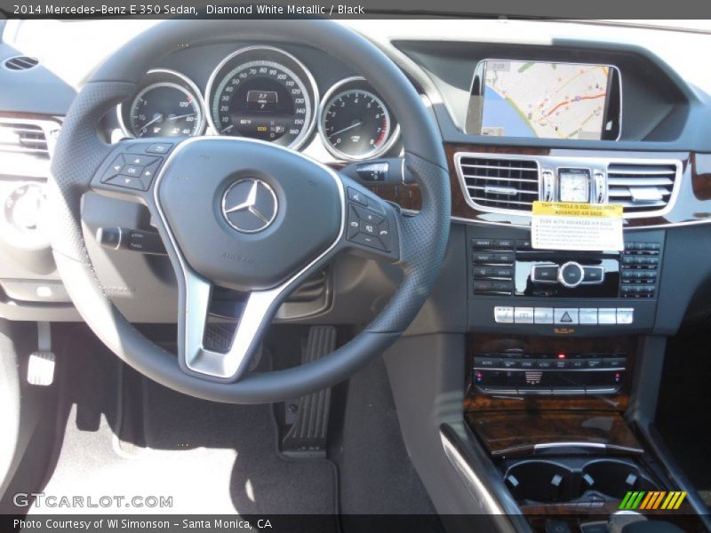 Diamond White Metallic / Black 2014 Mercedes-Benz E 350 Sedan
