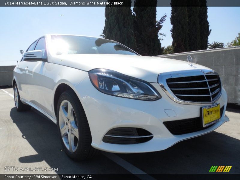 Diamond White Metallic / Black 2014 Mercedes-Benz E 350 Sedan
