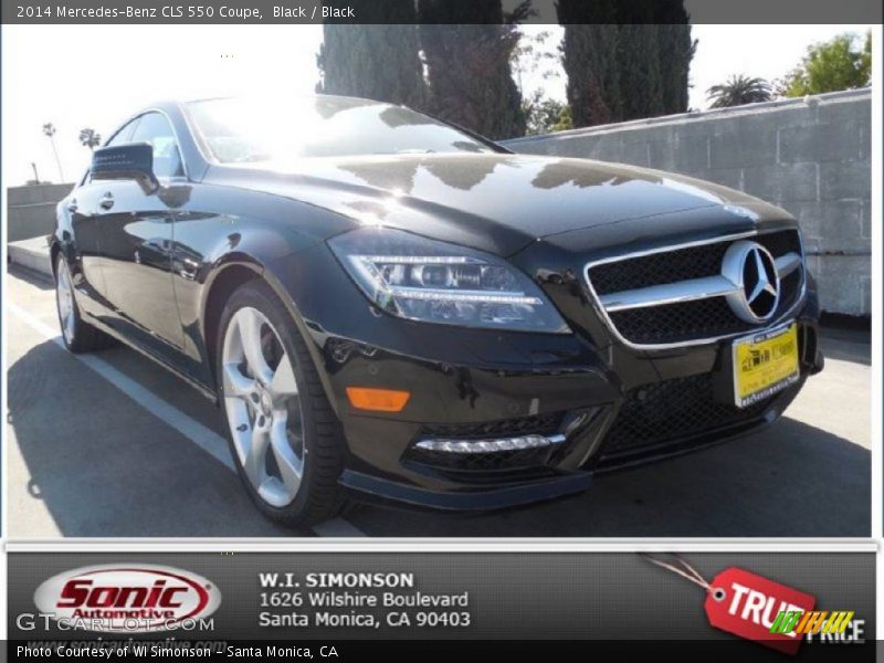 Black / Black 2014 Mercedes-Benz CLS 550 Coupe