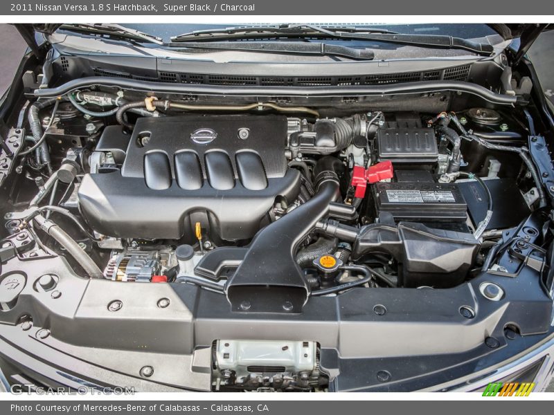 Super Black / Charcoal 2011 Nissan Versa 1.8 S Hatchback