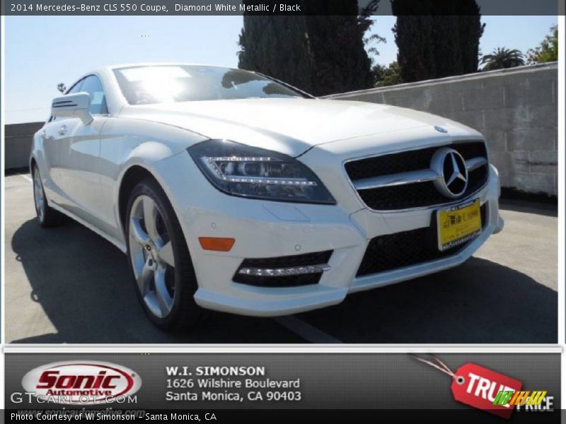 Diamond White Metallic / Black 2014 Mercedes-Benz CLS 550 Coupe