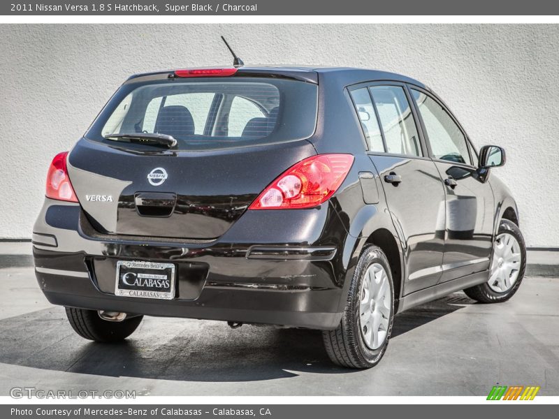 Super Black / Charcoal 2011 Nissan Versa 1.8 S Hatchback
