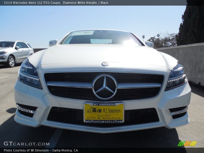 Diamond White Metallic / Black 2014 Mercedes-Benz CLS 550 Coupe