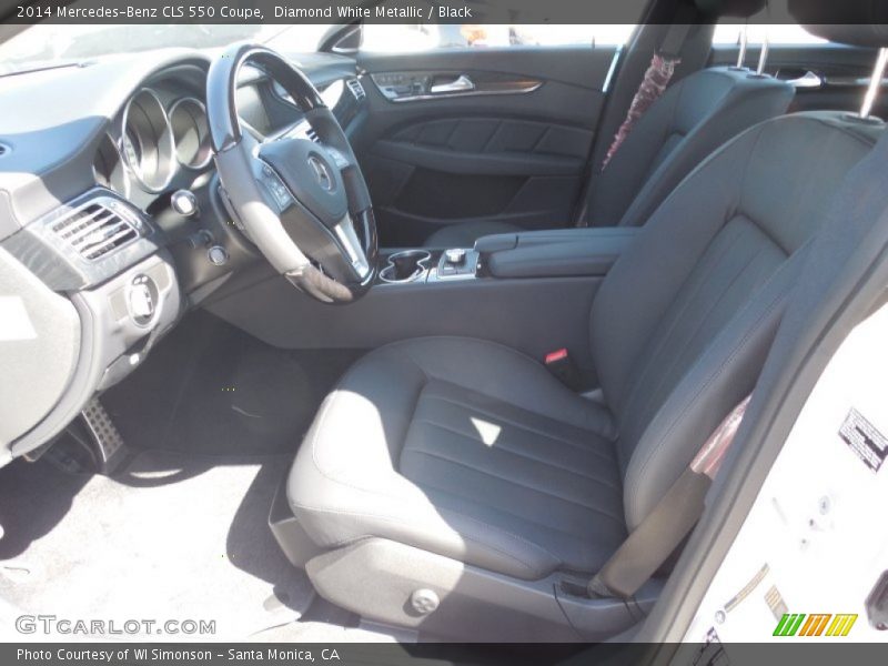 Diamond White Metallic / Black 2014 Mercedes-Benz CLS 550 Coupe