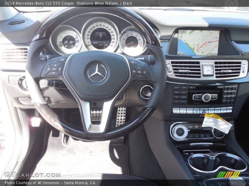 Diamond White Metallic / Black 2014 Mercedes-Benz CLS 550 Coupe