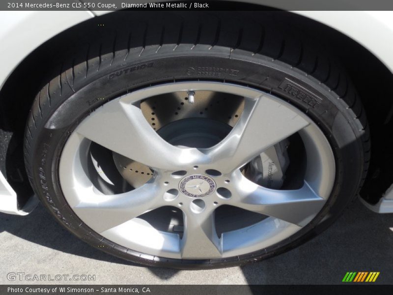 Diamond White Metallic / Black 2014 Mercedes-Benz CLS 550 Coupe